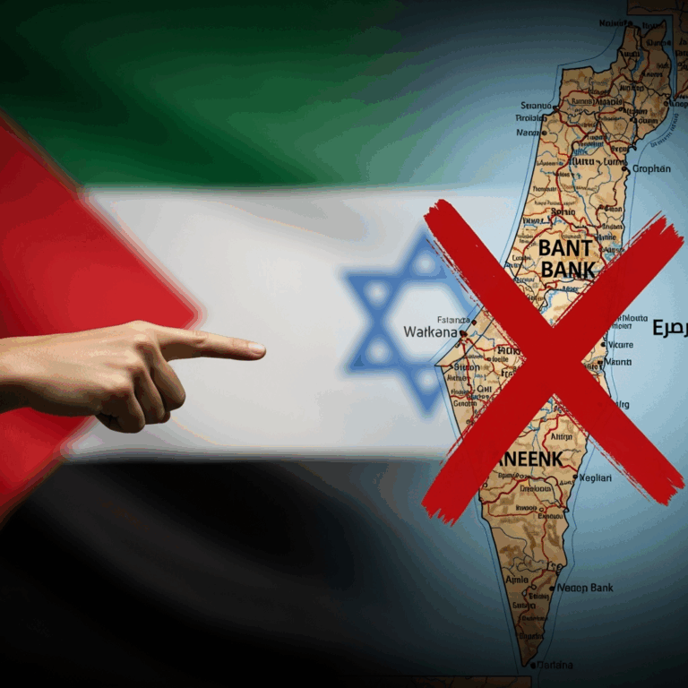 Illustration for: UAE Warns Against West Bank Annexation by Israel