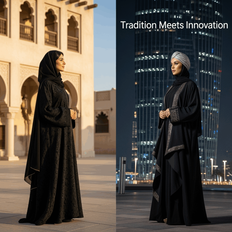 Illustration for: The Evolution of Emirati Fashion: Tradition Meets Innovation