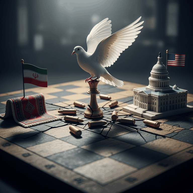 Illustration for: Iran-US Tensions: Sanctions and Ceasefire