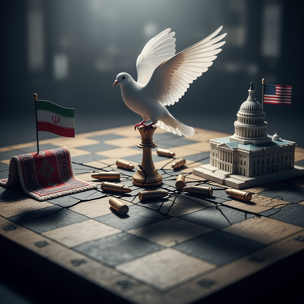Illustration for: Iran-US Tensions: Sanctions and Ceasefire