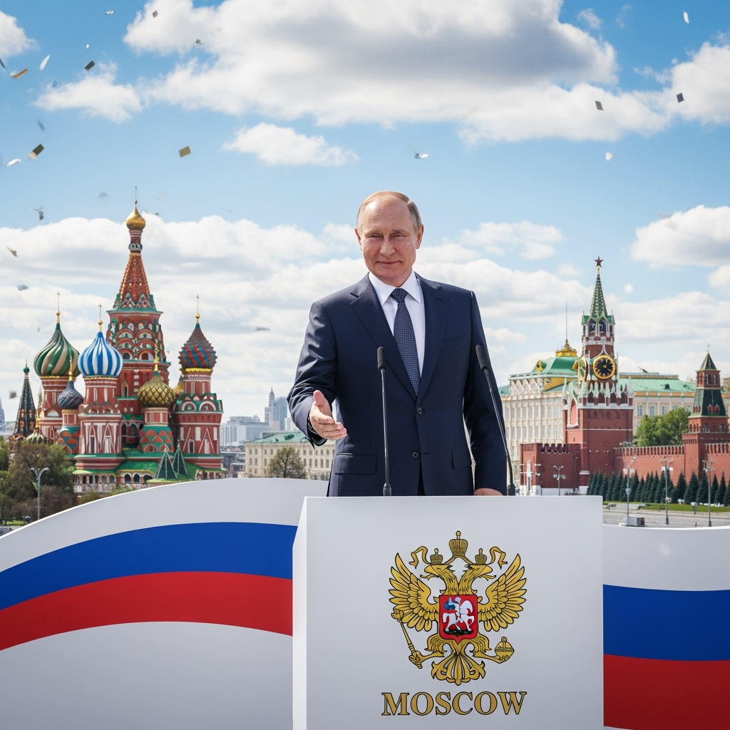 Illustration for: Putin Congratulates Moscow on City Day
