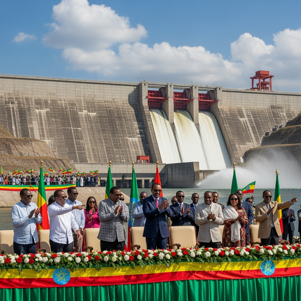 Illustration for: Inauguration of Ethiopian Renaissance Dam