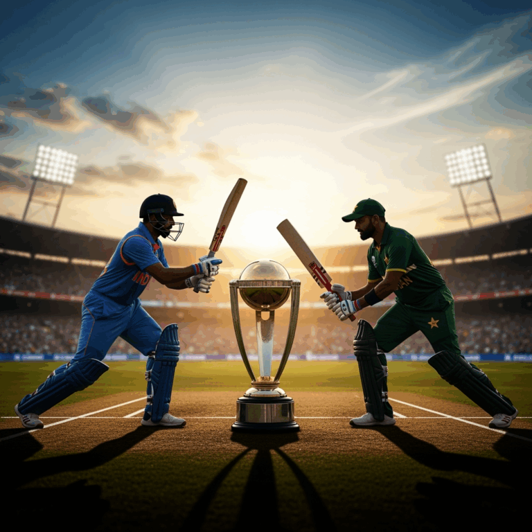 Illustration for: Historic India-Pakistan Final Set for Asia Cup