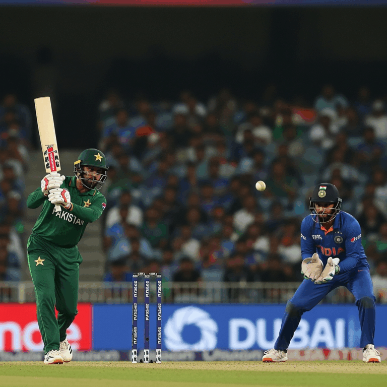 Illustration for: Pakistan vs India: High-Stakes Asia Cup Clash in Dubai