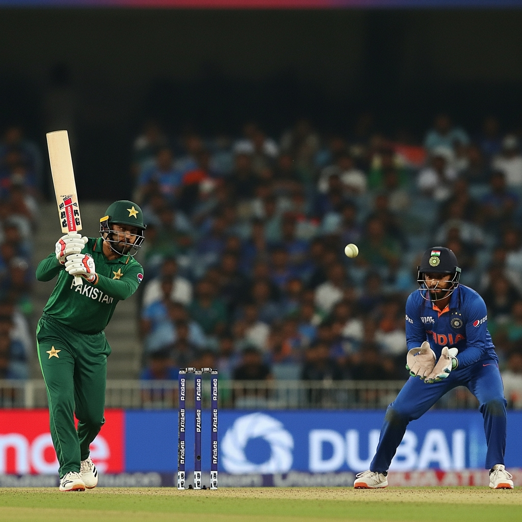 Illustration for: Pakistan vs India: High-Stakes Asia Cup Clash in Dubai