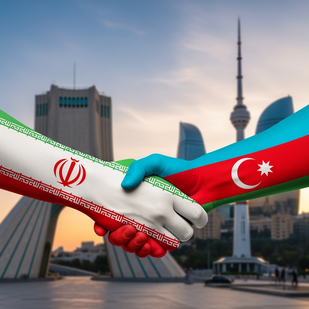 Illustration for: Iran and Azerbaijan Strengthen Ties Amid Regional Challenges