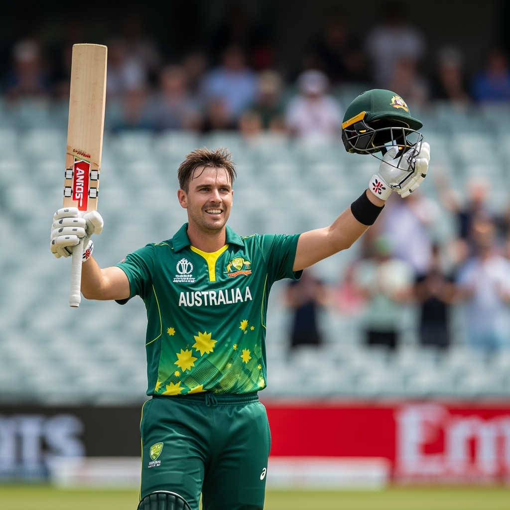 Illustration for: Sam Konstas Shines with Century for Australia A