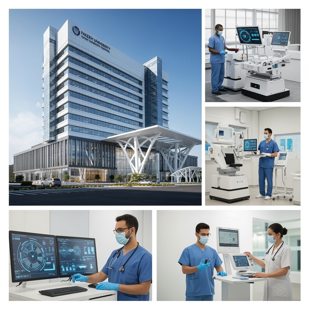 Illustration for: Fakeeh University Hospital: A Global Leader in Smart Healthcare