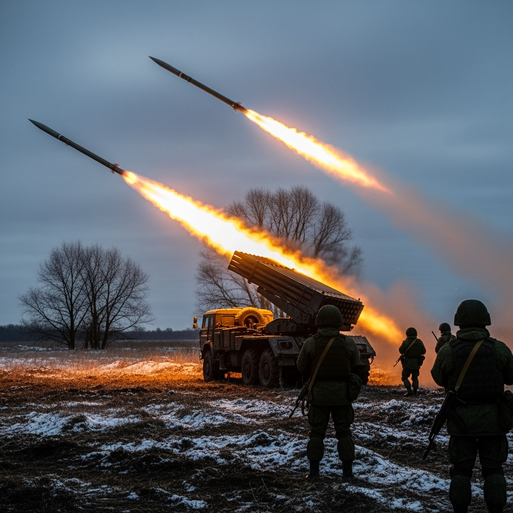 Illustration for: Russian Forces Use Lethal Rocket Launchers