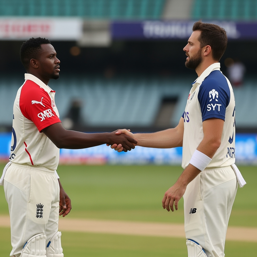 Illustration for: Cricket's Handshake Controversy Unfolds