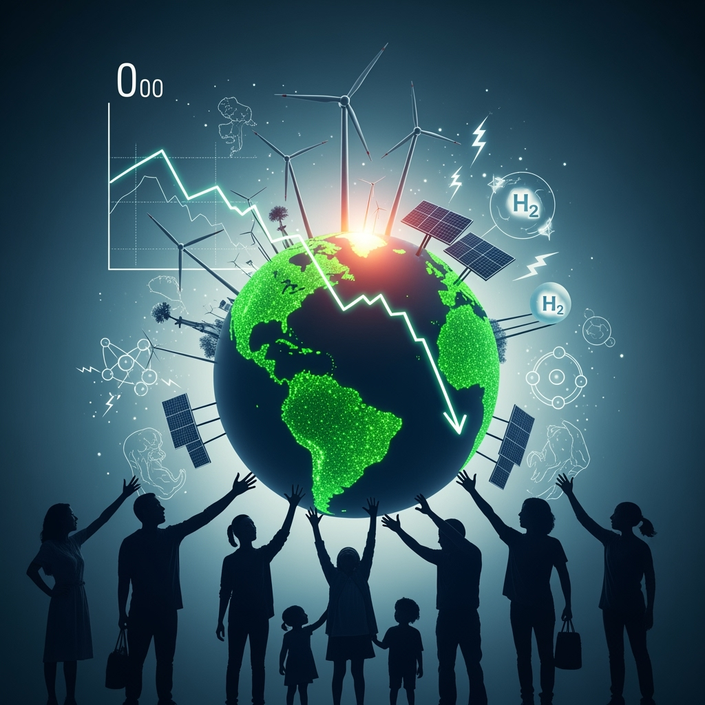 Illustration for: Achieving Net Zero by 2050: A Global Imperative