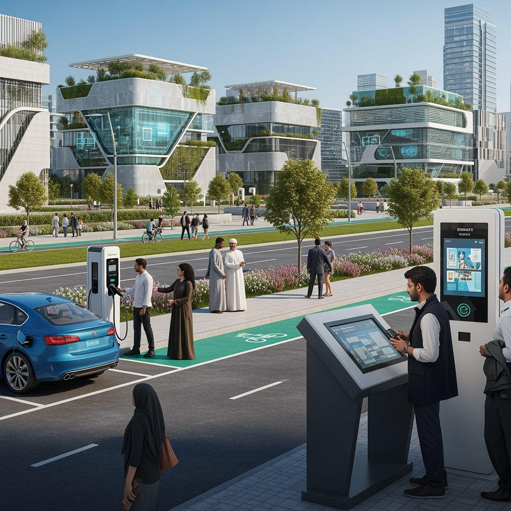 Illustration for: District 11: Sharjah's Smart Urban Innovation