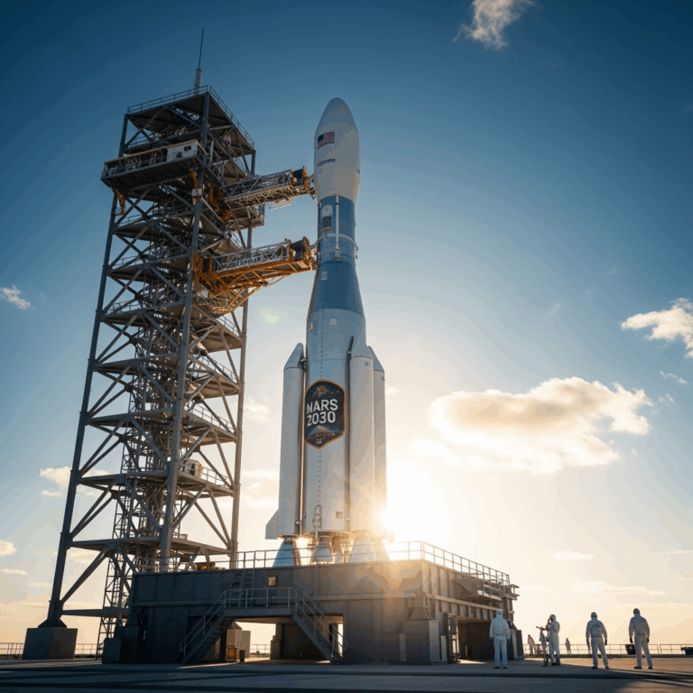 Illustration for: Mars Mission Planned for Early 2030s