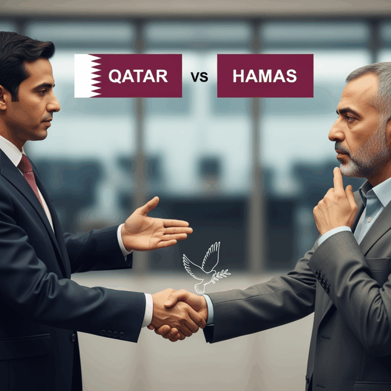Illustration for: Qatar Urges Hamas to Accept U.S. Ceasefire Deal