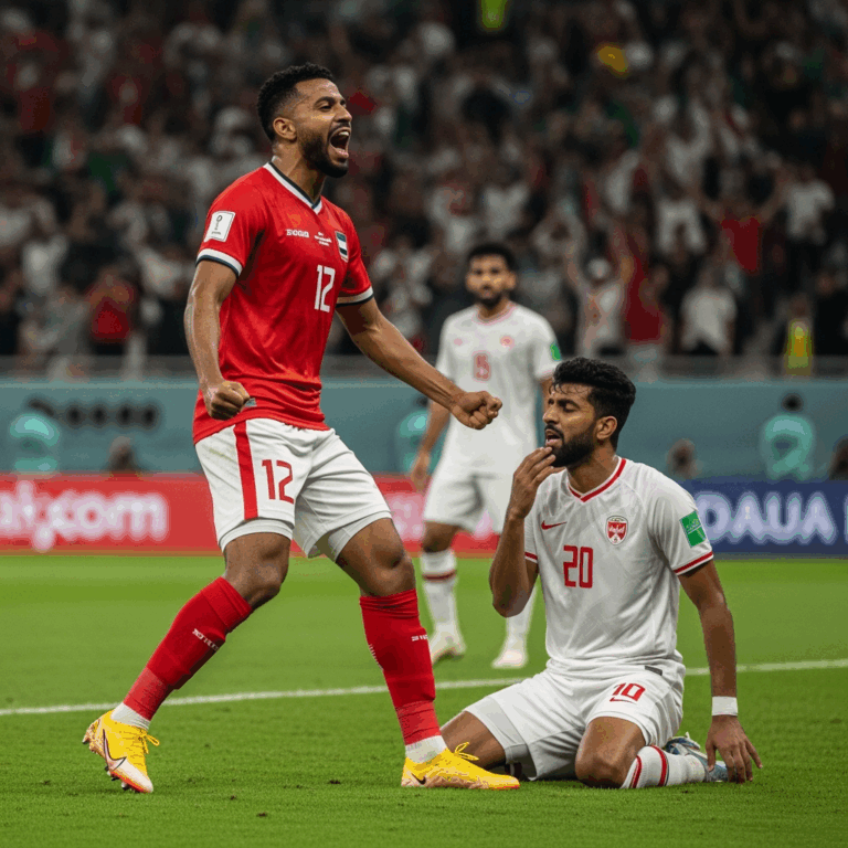 Illustration for: UAE Triumphs Over Oman in Asia Cup Clash