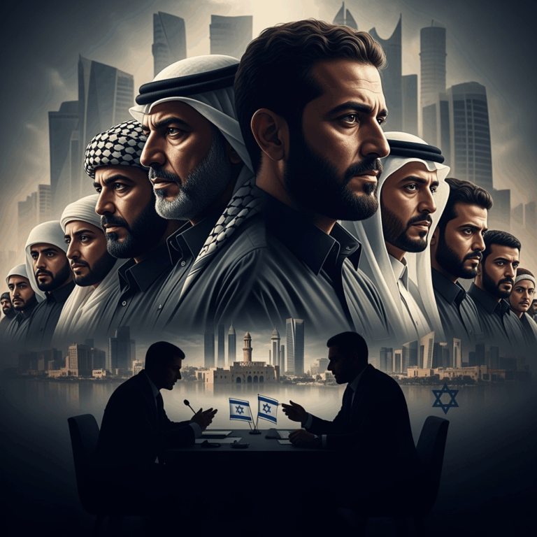 Illustration for: Hamas Resolute Despite Israeli Attack in Qatar