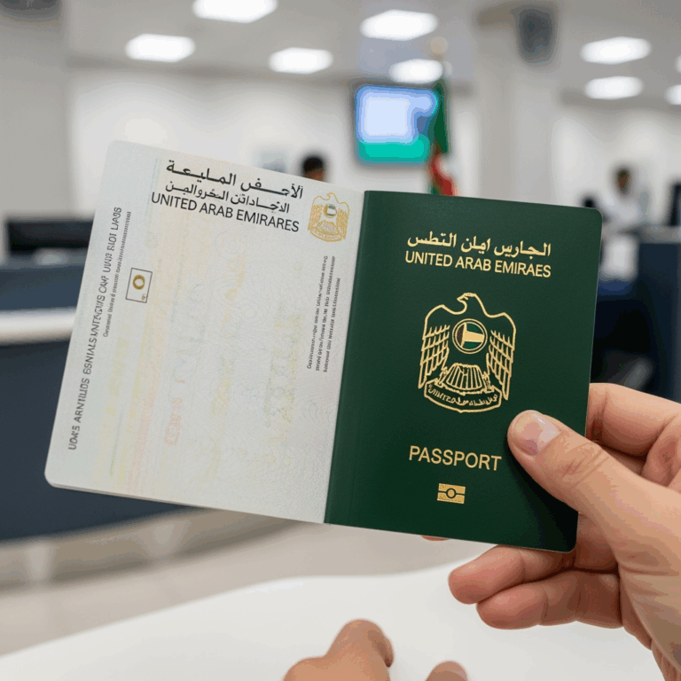Illustration for: UAE Entry Permit Requires Passport Cover Page