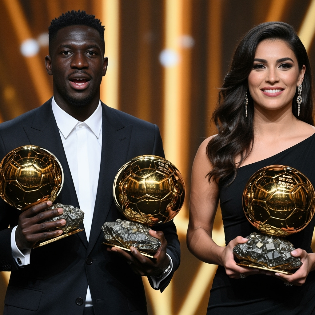 Illustration for: Ousmane Dembele and Bonmati Win Ballon d'Or Awards