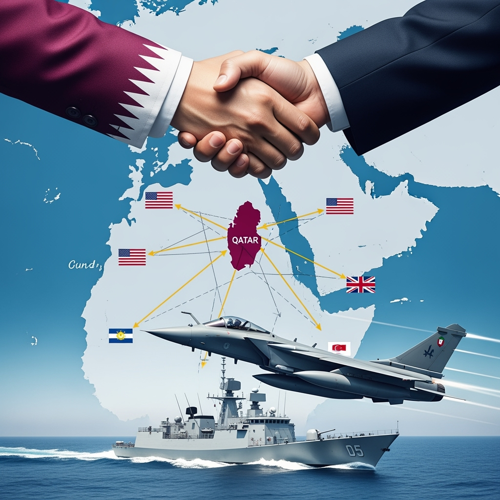 Illustration for: Qatar's Strategic Relations and Defense
