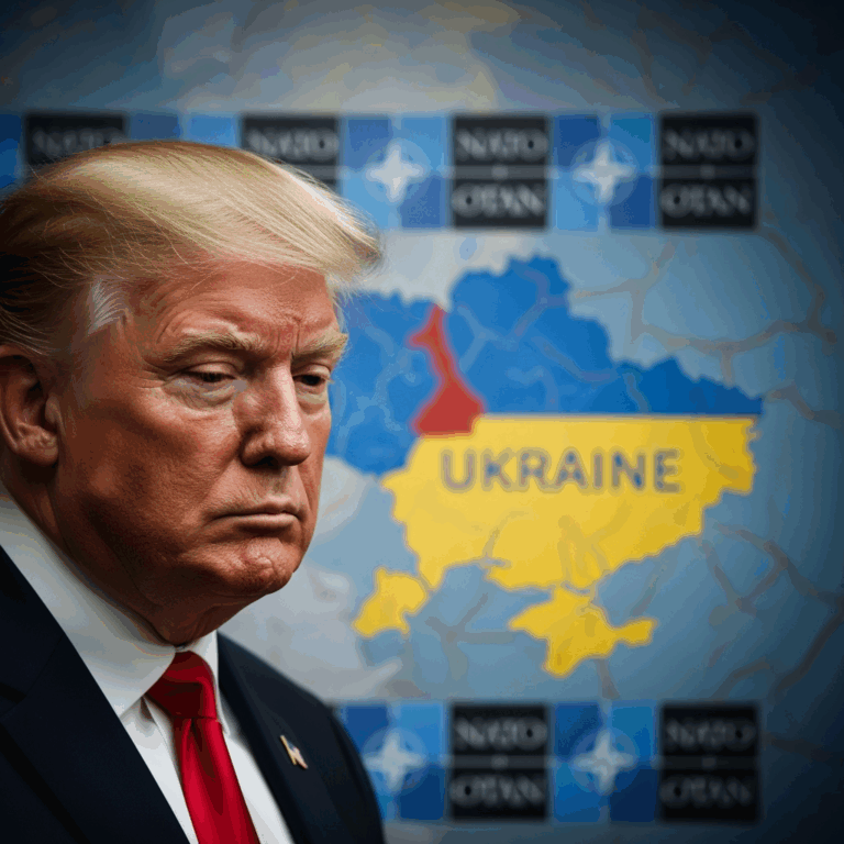 Illustration for: Trump on Ukraine: NATO Support Key