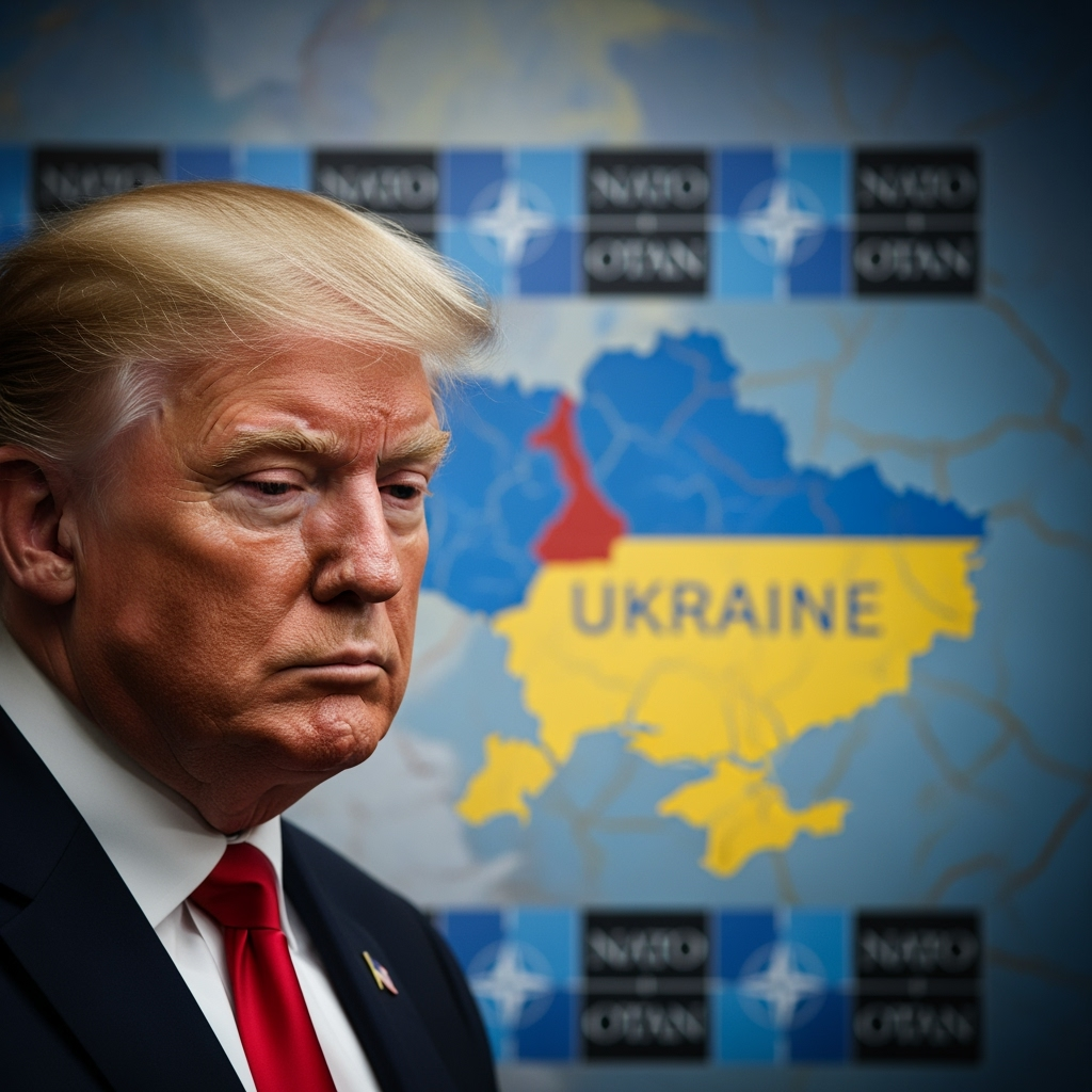 Illustration for: Trump on Ukraine: NATO Support Key