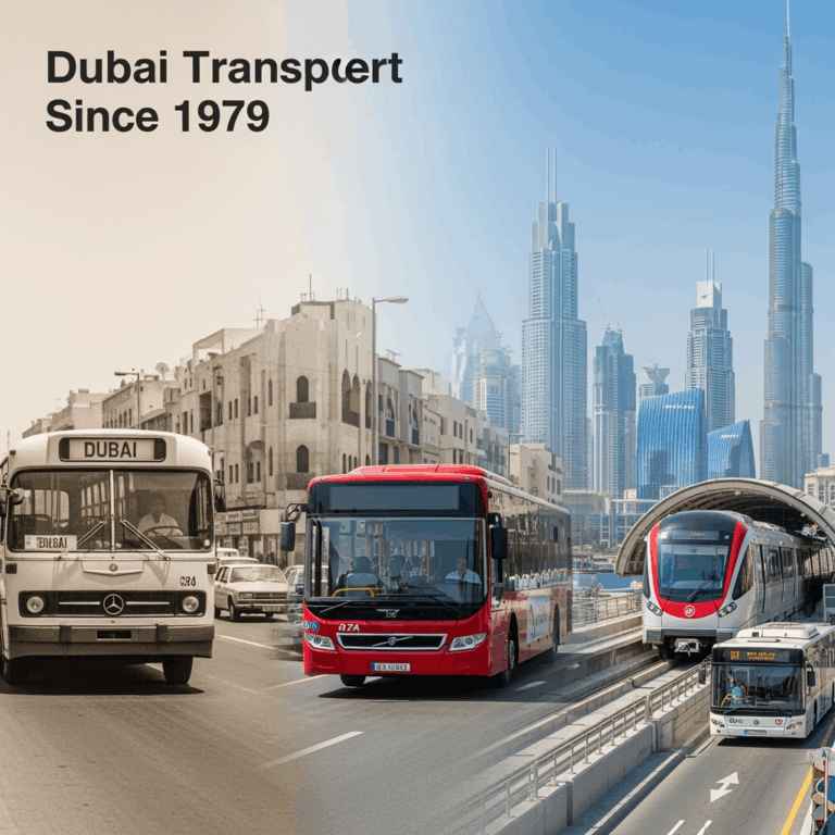 Illustration for: Dubai's Public Transport Evolution Since 1979