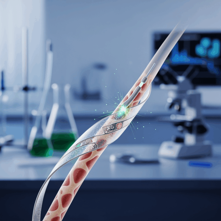 Illustration for: New Electrode Material for Nerve Pain Relief