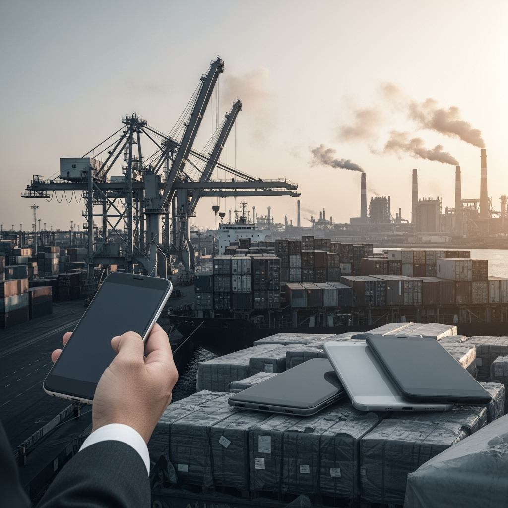 Illustration for: Egypt's Industrial Growth and Mobile Export Plans