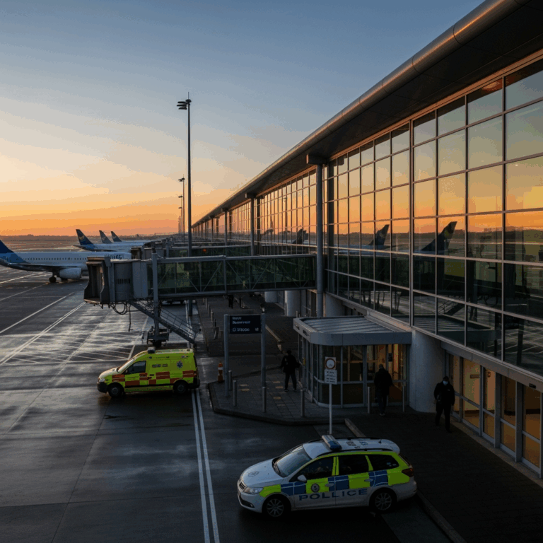 Illustration for: Dublin Airport Reopens After Alert