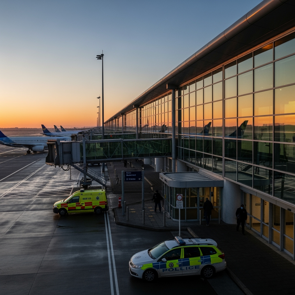Illustration for: Dublin Airport Reopens After Alert