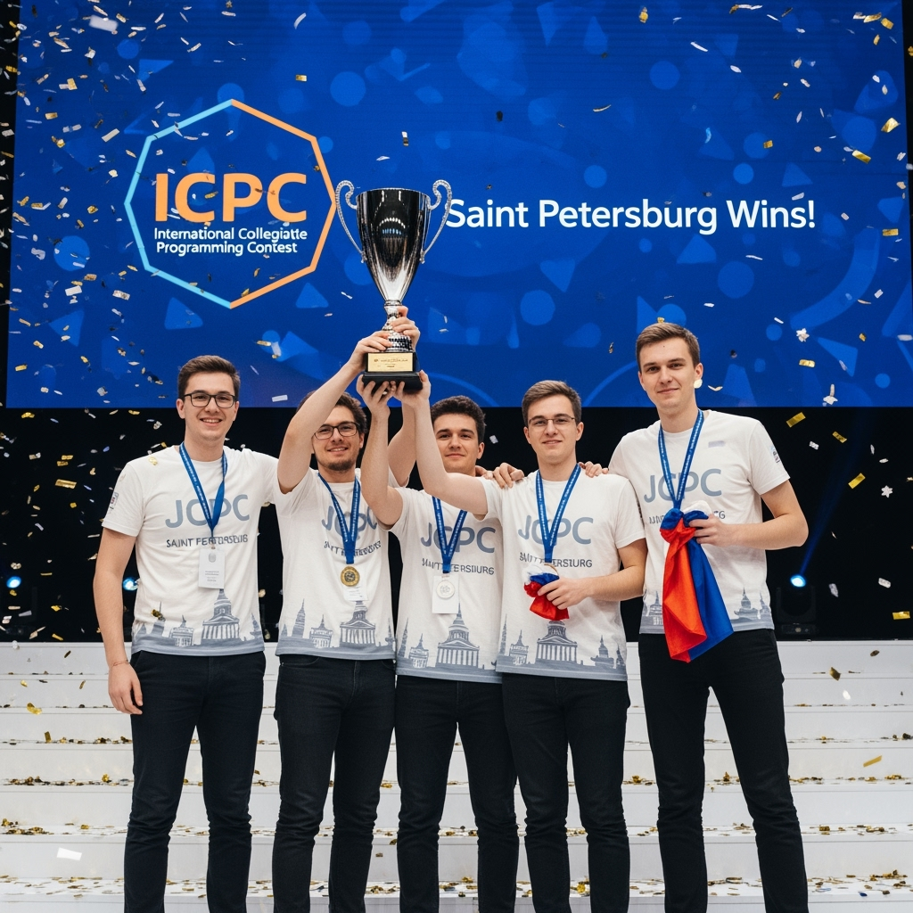 Illustration for: Saint Petersburg Team Triumphs in ICPC Competition