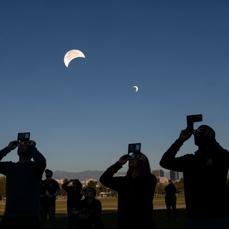Illustration for: Partial Solar Eclipse Viewing in 2025