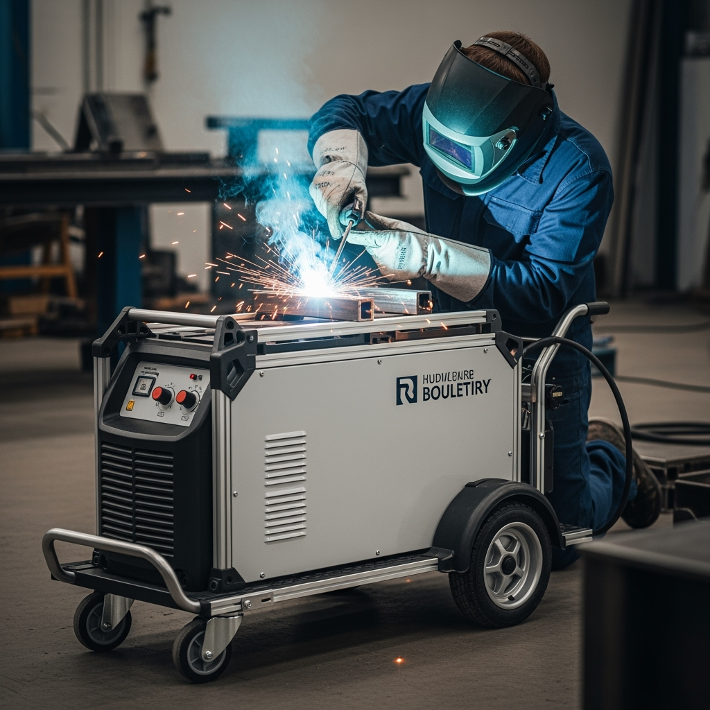 Illustration for: Innovative Mobile Welding Machine Unveiled