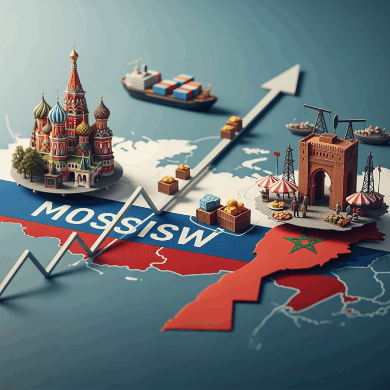 Illustration for: Moscow Boosts Trade Ties with Morocco