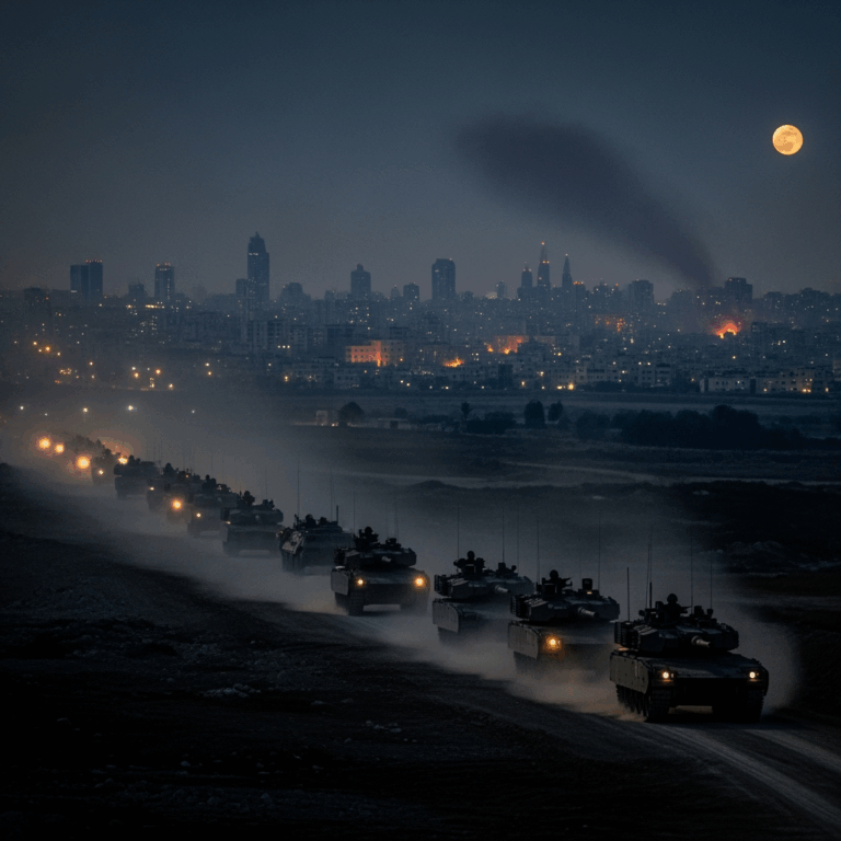 Illustration for: Israeli Ground Offensive Targets Gaza City