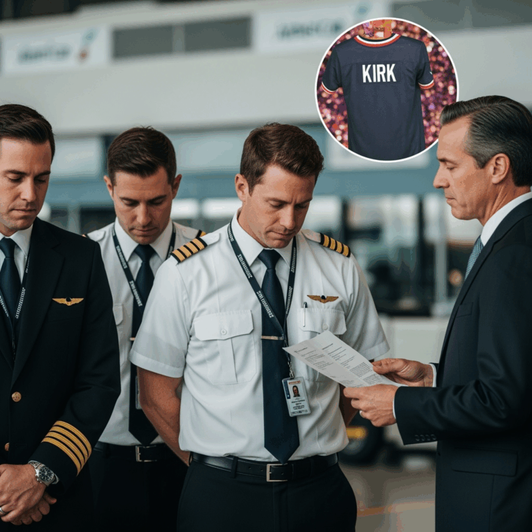 Illustration for: American Airlines Pilots Suspended for Celebrating Kirk's Death