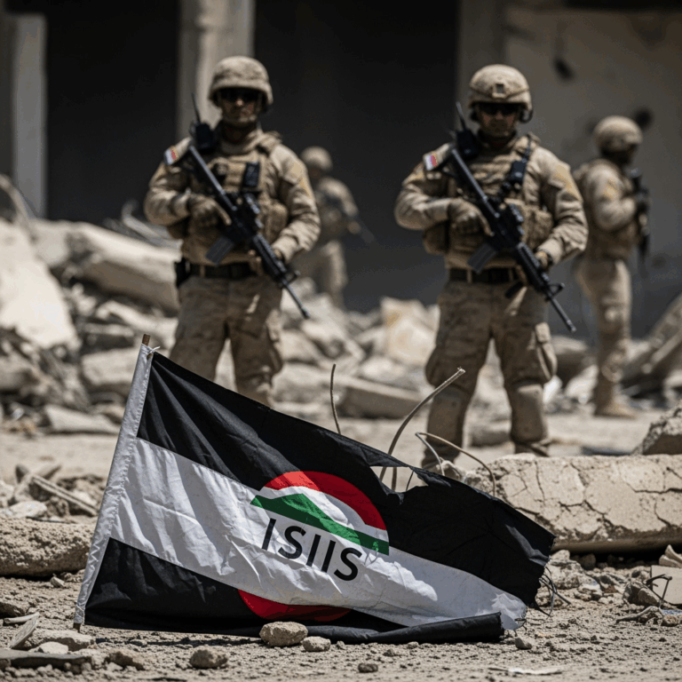 Illustration for: ISIS Leader Eliminated by Iraqi Forces