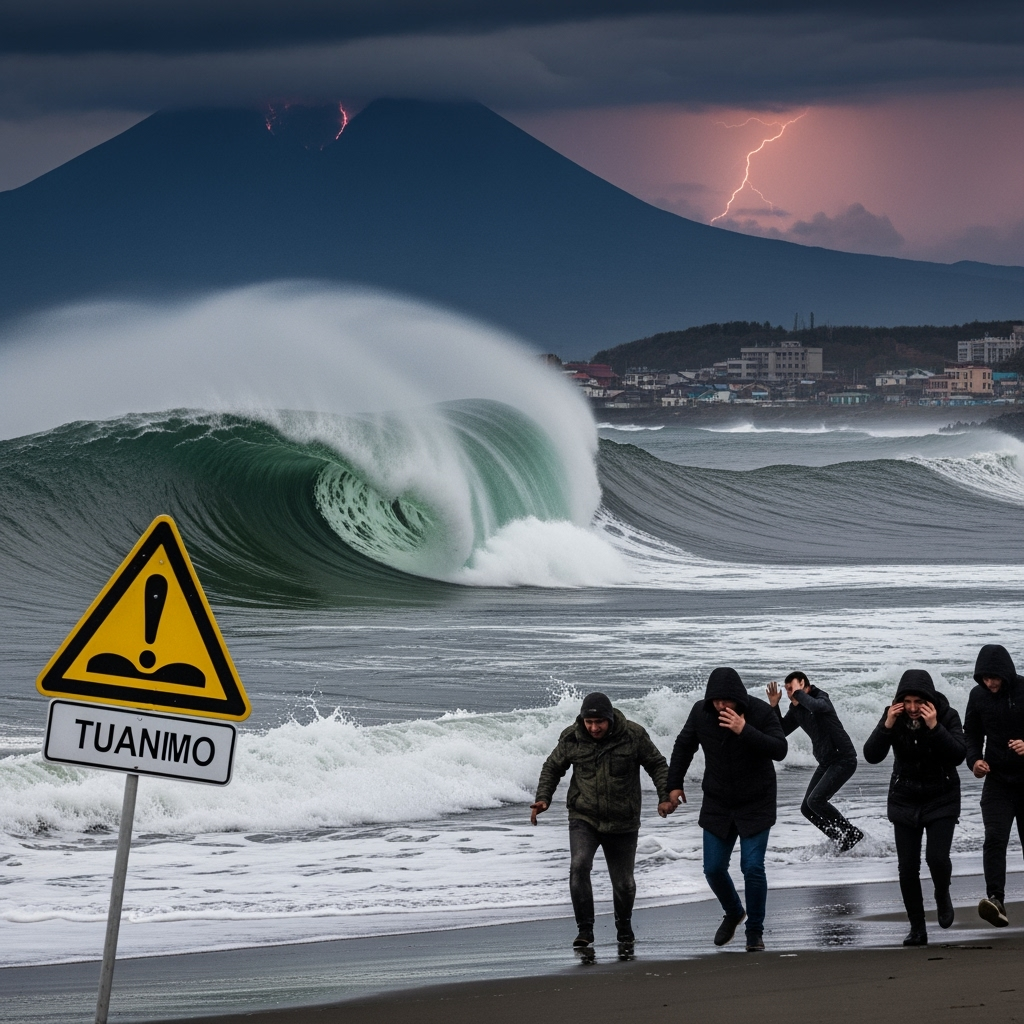 Illustration for: Tsunami Warning Issued After Kamchatka Earthquake