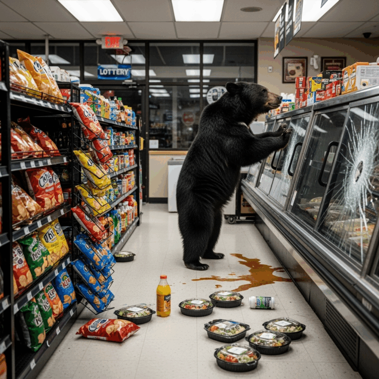 Illustration for: Bear Incident in New Jersey Store