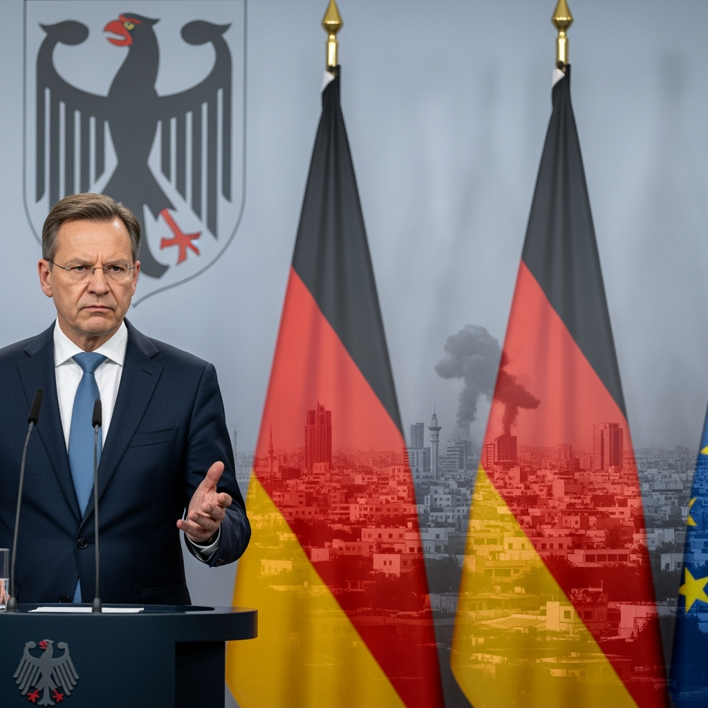Illustration for: Germany Criticizes Israel's Gaza Offensive