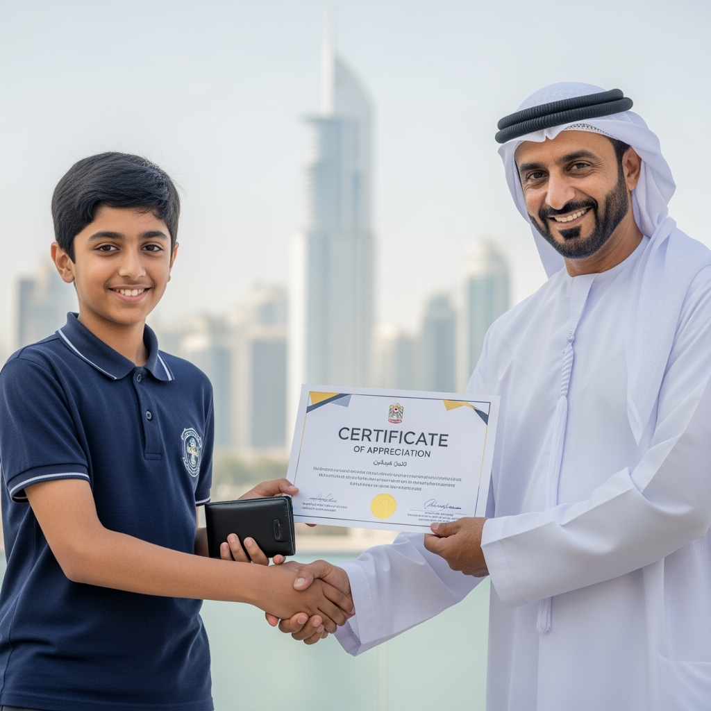 Illustration for: Dubai Student Praised for Returning Dh200,000 Wallet