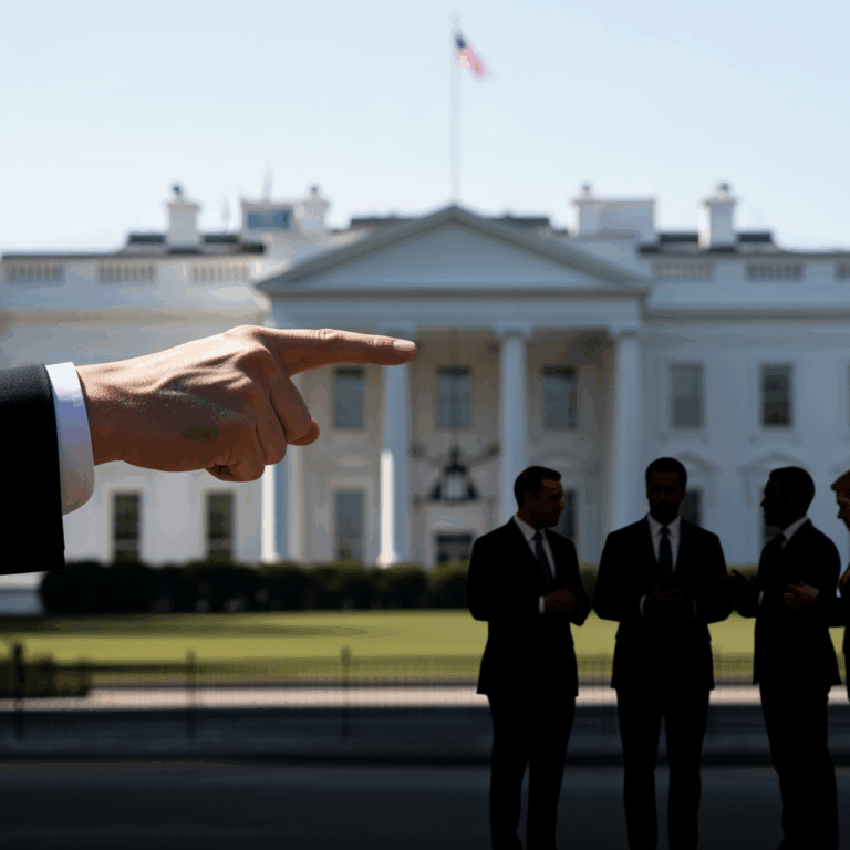 Illustration for: White House Accuses Democrats of Supporting Crime