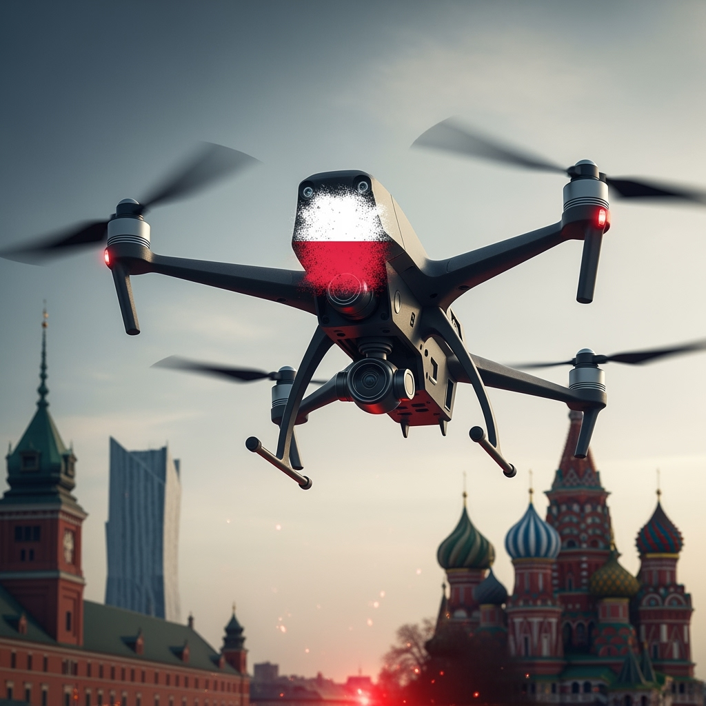 Illustration for: Drone Incident Sparks Tensions Between Poland and Russia