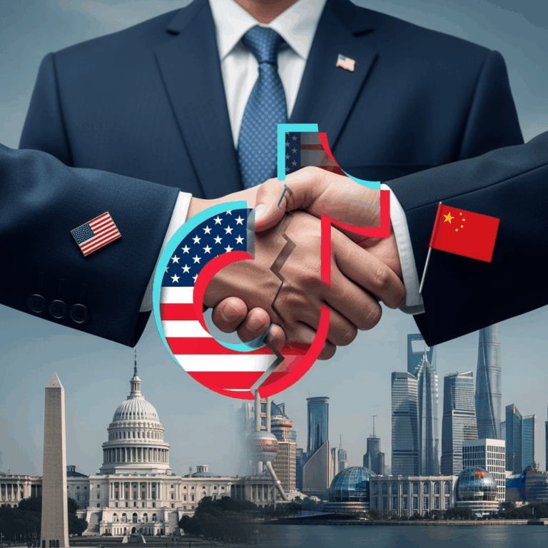 Illustration for: U.S. and China Agree on TikTok Ownership Transfer