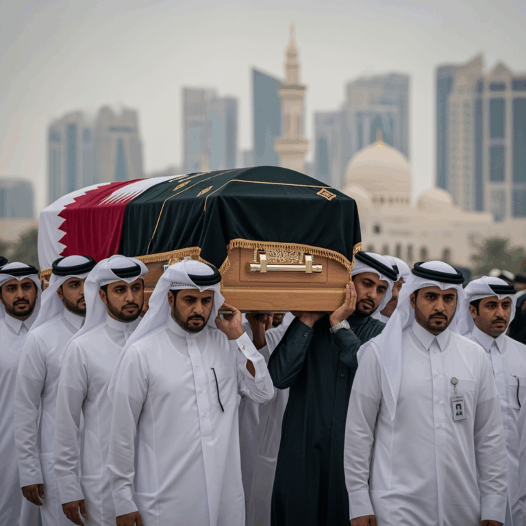 Illustration for: Qatari Ministry Confirms Funeral Details After Israeli Bombing