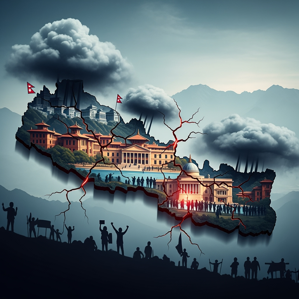 Illustration for: Nepal Political Stability and Security Crisis