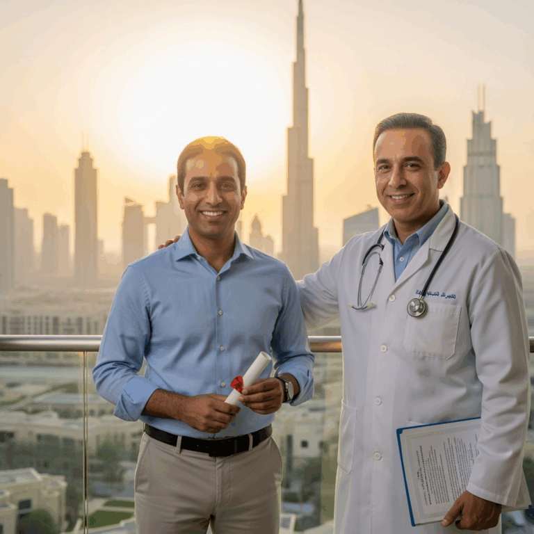Illustration for: Kuwaiti Patient Triumphs Over Oesophageal Cancer in Dubai