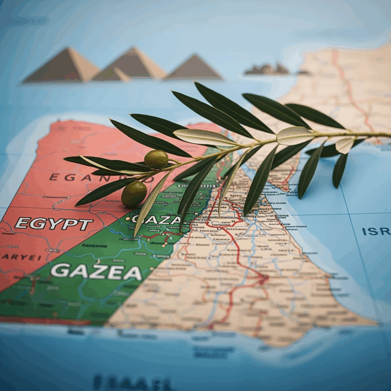 Illustration for: Egypt Supports Ceasefire and Stability in Gaza