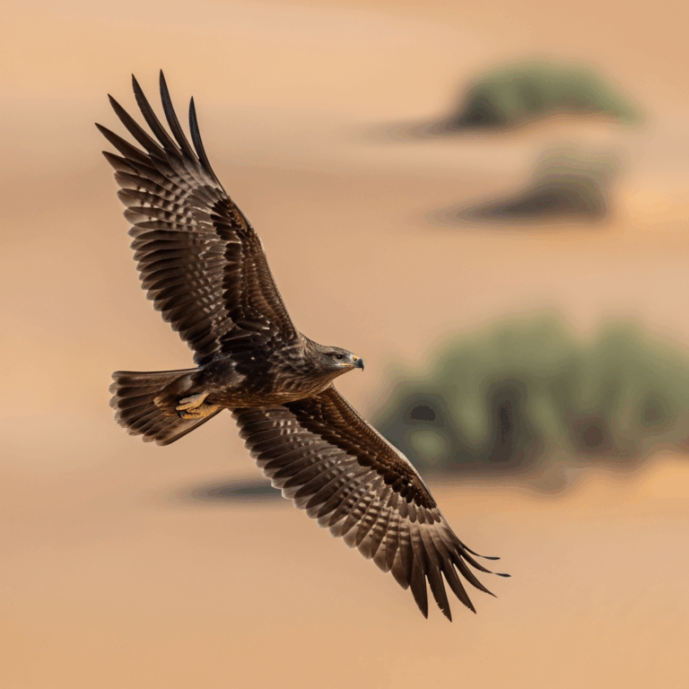 Illustration for: Endangered Eagle Spotted in Sharjah Reserves