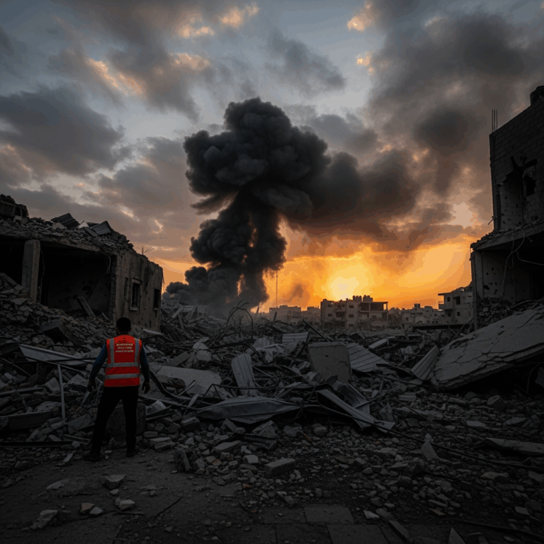 Illustration for: Israeli Airstrike and Gaza Operations Update